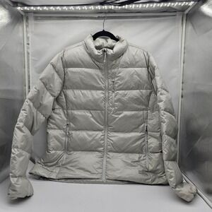 Eddie Bauer Down 650 Women's Size XXL Packable Puffer Jacket Light Gray